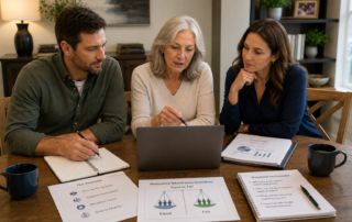Family Discussing Equal Inheritances vs. Fair Inheritances.